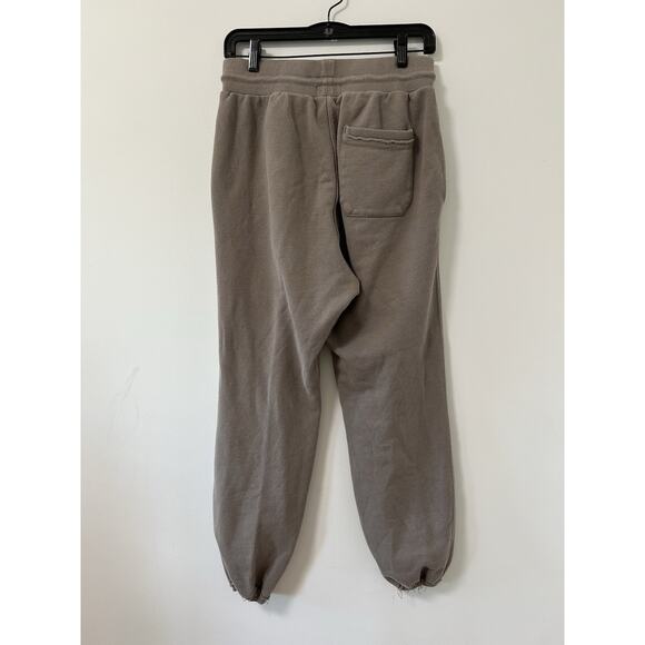john elliott sweatpants gray taupe jogger men's size small raw edge drawstring - Picture 4 of 10